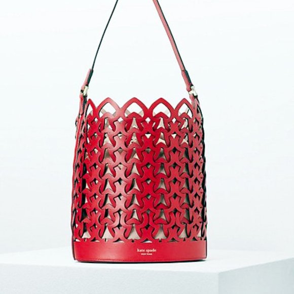kate spade Handbags - Kate Spade Dorie Medium Red Bucket Bag NWT